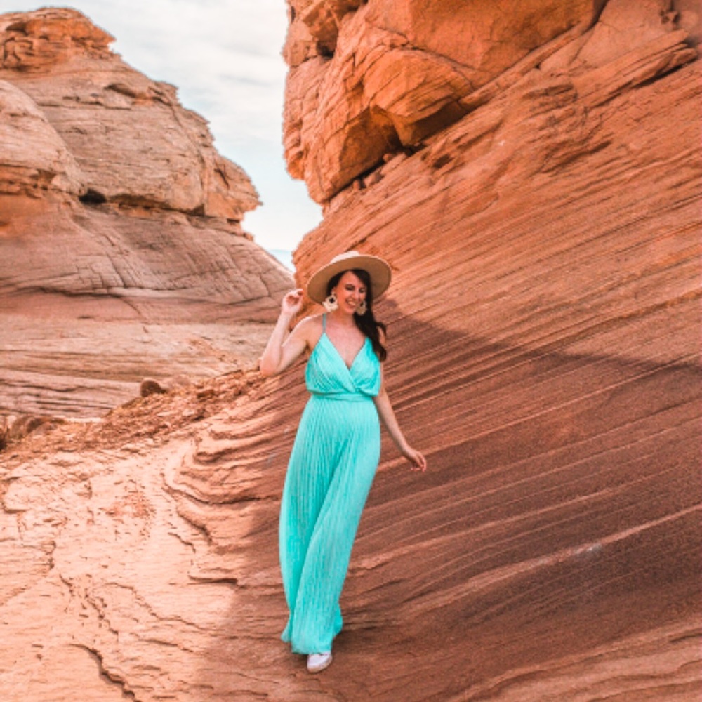 Jumpsuit | teal | s | red dress boutique